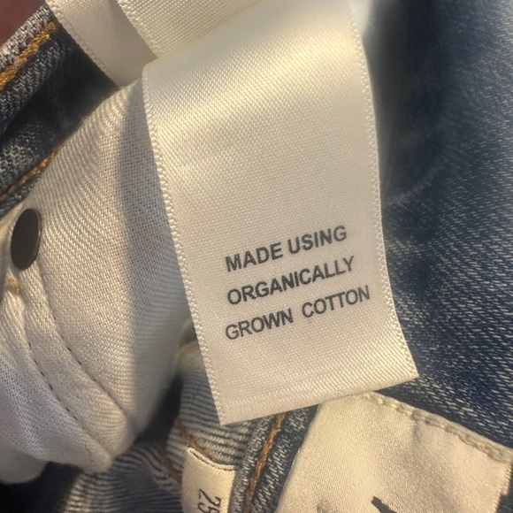 AGOLDE RILEY HIGH RISE STRAIGHT CROP Classic Blue Women's Jeans sz 25 denim - Picture 10 of 11